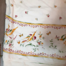 Nova toalha de mesa francesa provençal país francês pássaros design floral 94"X6 10" comprar usado  Enviando para Brazil