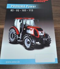 Zetor Proxima Power 85 95 105 115 Specyfikacja ciągnika Broszura Broszura na sprzedaż  PL
