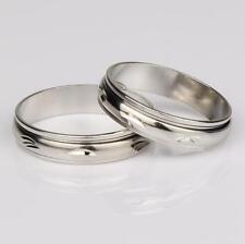 Usado, Anel de casamento de noivado masculino feminino aço inoxidável - prata/ouro branco 5 mm comprar usado  Enviando para Brazil