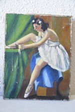 Tableau ancien huile d'occasion  Les Mages