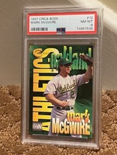 1997 Circa Boss EMBOSSED Mark Mcgwire PSA 8 Cartas POP 1 NÃO 9 ou 10 NOVO ESTOJO comprar usado  Enviando para Brazil