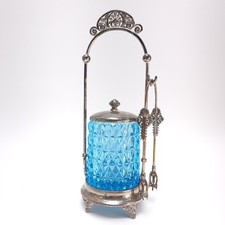 Victorian blue crystal for sale  Toledo