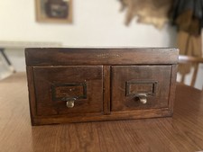 Archivador de tarjetas indexadas vintage Wabash Cabinet Co  segunda mano  Embacar hacia Mexico