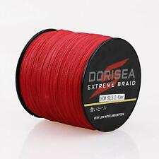 Linha de pesca trançada Dorisea 300m Extreme Red Dynema PE 6 lb ~ 500 lb comprar usado  Enviando para Brazil