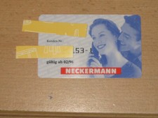 Alte neckermann kundenkarte gebraucht kaufen  Berlin