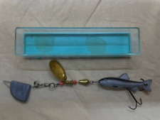 Isca de pesca soviética com caixa isca combinada vintage colecionável URSS 1970s rara, usado comprar usado  Enviando para Brazil