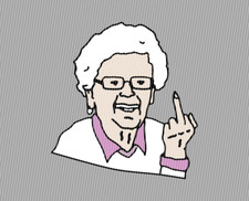 Mittelfinger bad granny gebraucht kaufen  Stein