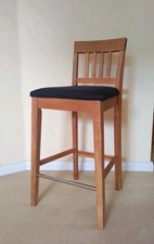 Barhocker echtholz schwarzem gebraucht kaufen  Hamburg