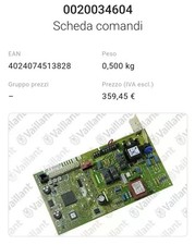 Vaillant scheda comandi usato  Biella