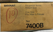 Bryant 7400B Conector Neoprene Bota Meteorológica Tamanho Médio CAIXA DE 10 comprar usado  Enviando para Brazil