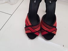 Damenschuhe rot plateau gebraucht kaufen  Mannheim