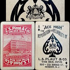 Cartas de baralho antigas muito raras c1900 L.S. Deck Plaut & Co. Department Store NJ comprar usado  Enviando para Brazil
