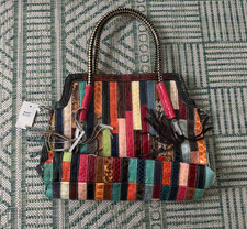 Colorful patchwork leather for sale  Providence