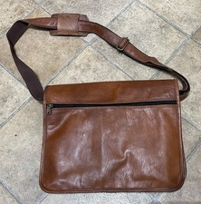 Leather brown genuine for sale  LOUGHBOROUGH