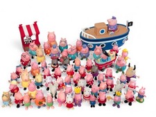 Lote Peppa Pig: 55 Brinquedos Vintage 2003, Barco do Vovô Porco com Bandeira Pirata + Extras! comprar usado  Enviando para Brazil
