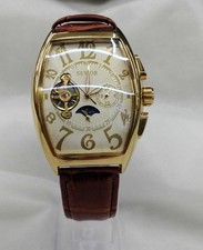 Relógio automático pulseira de couro marrom Sewor, relógio social masculino, pulseira de couro comprar usado  Enviando para Brazil