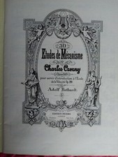 Czerny études mécanismes d'occasion  Paris XV