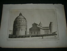 1835 incisione bulino usato  Roma