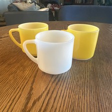 Caneca vintage federal cabo de vidro caneca EUA fundo plano conjunto de 3 comprar usado  Enviando para Brazil