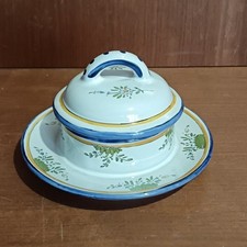 Ancien beurrier faïence d'occasion  Aubin