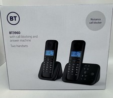 Telefone residencial fixo sem fio BT 3960 com bloqueador de chamadas incômodas novo em folha na caixa comprar usado  Enviando para Brazil