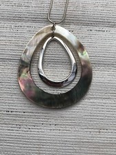 Abalone shell necklace for sale  CAERPHILLY