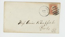 Usado,  Mr Fancy Cancel Sc 65??rtsville PA Yokr PA Circle of Lines Cancel Cvr #2574 comprar usado Usado,  Mr Fancy Cancel Sc 65??rtsville PA Yokr PA Circle of Lines Cancel Cvr #2574 comprar usado  Enviando para Brazil