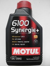 MOTUL 6100 SYNERGIE+ 10W-40 ACEA A3 / B4 TECHNOSYNTHESE CONFEZIONE da 1 LITRO, usado comprar usado  Enviando para Brazil