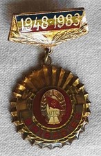 canteiros de obras nacionais da juventude 1948-1983 - Medalha distintivo antigo Brigadeiro, Romênia comprar usado  Enviando para Brazil