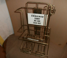 Antigo rack de venda de loja de metal National Enquirer desculpe esgotado revistas guia de TV comprar usado  Enviando para Brazil