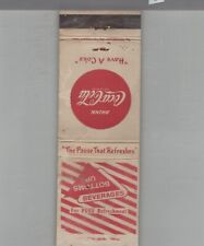 Matchbook cover coca for sale  Raymond