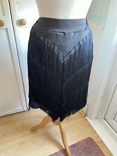 Black flapper fringe for sale  LONDON
