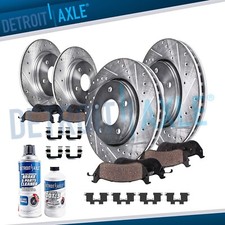 Pastilhas de freio de cerâmica rotores dianteiros traseiros perfurados 5-Lug para Kia Optima Hyundai Sonata comprar usado  Enviando para Brazil