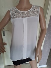 Chiffon bluse ärmellos gebraucht kaufen  Mühlhausen-Umland