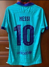 Camisa de futebol Nike Lionel Messi FC Barcelona 2019 2020 terceira camisa tamanho P, usado comprar usado  Enviando para Brazil