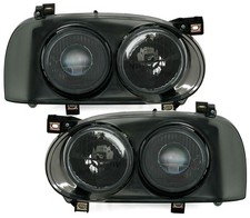 Usado, Farol preto Doka duplo esquerdo+direito com mira para VW GOLF 3 91-97 comprar usado  Enviando para Brazil