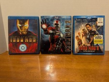 Iron Man 1, 2 & 3, Trilogy Marvel (Blu-ray) 3-Film LOT 1-3 MCU w/2 Slipcovers comprar usado  Enviando para Brazil