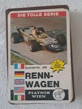 Quartett kartenspiel rennwagen gebraucht kaufen  Rangendingen