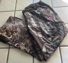 Calça camuflada feminina forrada de lã bloqueador de chuva Realtree Xtra caça tamanho grande, usado comprar usado  Enviando para Brazil