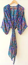 Vestido de praia feminino Lady Boho manga quimono floral longo maxi verão vestido de verão, usado comprar usado  Enviando para Brazil