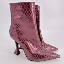 Botas de salto Schutz Loiva couro em relevo tornozelo tamanho 8.5 comprar usado  Enviando para Brazil