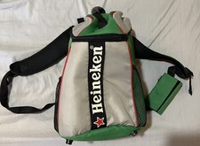Usado, Mochila isolada de cerveja Heineken recipiente refrigerador de cerveja verde cinza bolsa de malha comprar usado  Enviando para Brazil