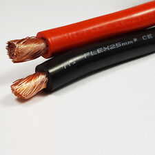 Cabo de solda a bateria PVC flexível 25mm2 170 A amperes preto vermelho comprimentos 1 - 100M M comprar usado  Enviando para Brazil