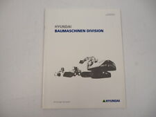 Hyundai Baumaschinen Division Bagger Radlader Stapler Prospekt ca. 2011, usado comprar usado  Enviando para Brazil