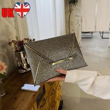 Bolsa de noite feminina envelope luxo brilhante clutch bolsa de festa de casamento feminina (ouro) comprar usado  Enviando para Brazil