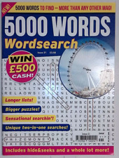 Wordsearch puzzles 5000 for sale  SOUTHAMPTON