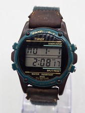 Vintage Timex Expedition Relógio Digital Masculino 40mm Verde Marrom Nova Bateria 1995, usado comprar usado  Enviando para Brazil