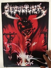 Patch traseiro grande Sepultura Morbid Visions: novo, 14 por 11 polegadas, impressão digital, usado comprar usado  Enviando para Brazil