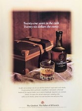 1992 GLENLIVET Malte Scotch Whisky 21 Anos no Barril Original IMPRESSÃO ANÚNCIO comprar usado  Enviando para Brazil