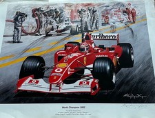 Kunstdruck michael schumacher gebraucht kaufen  Wiesbaden